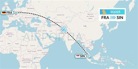 Singapore Airlines SQ325 (SIA325) FRA to SIN, SIN to FRA.